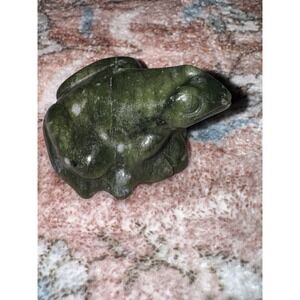 Green Aventurine Frog Totem Stone Figurine‎ Lucky New